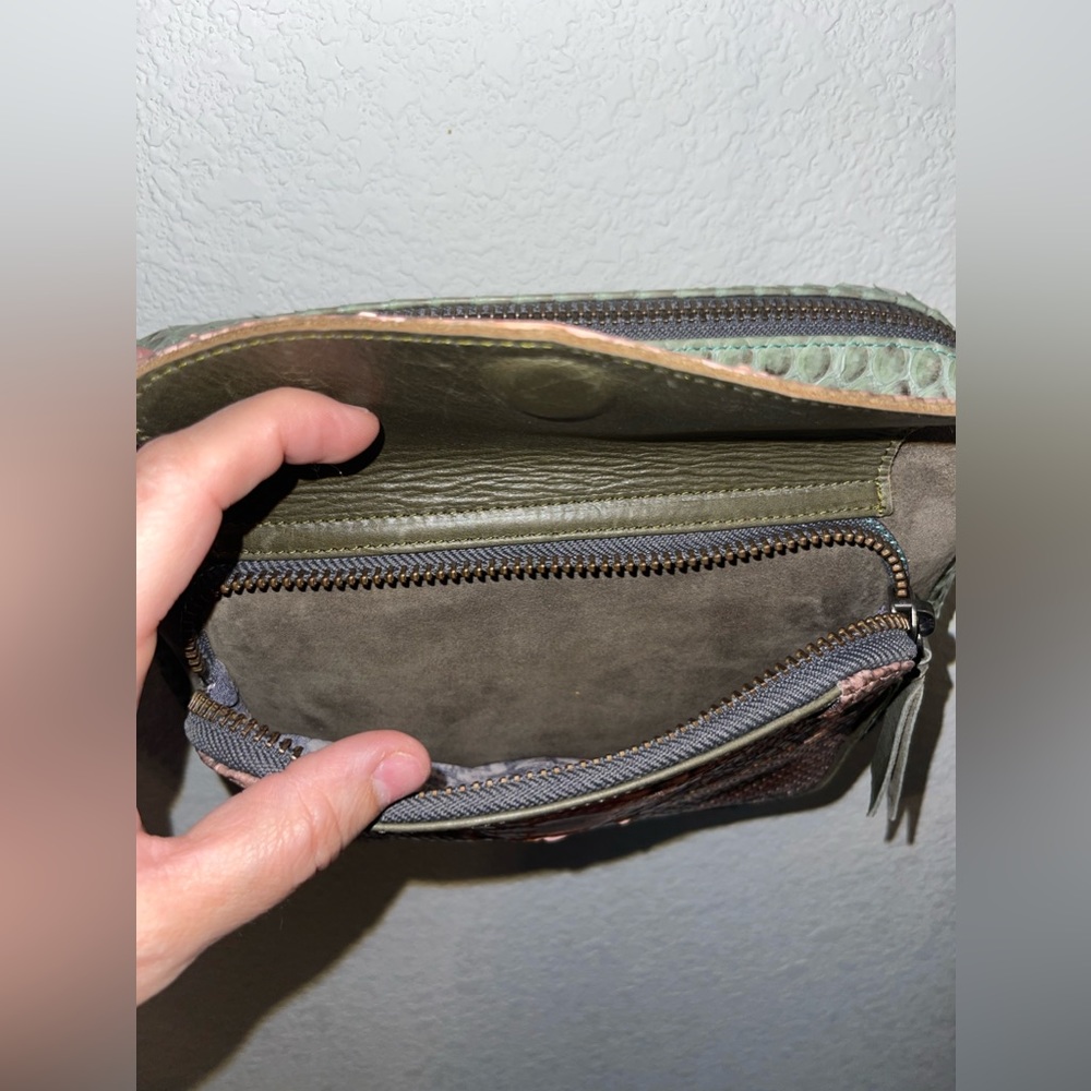 CLARIS VIROT Charly Python Shoulder Crossbody Bag - image 4